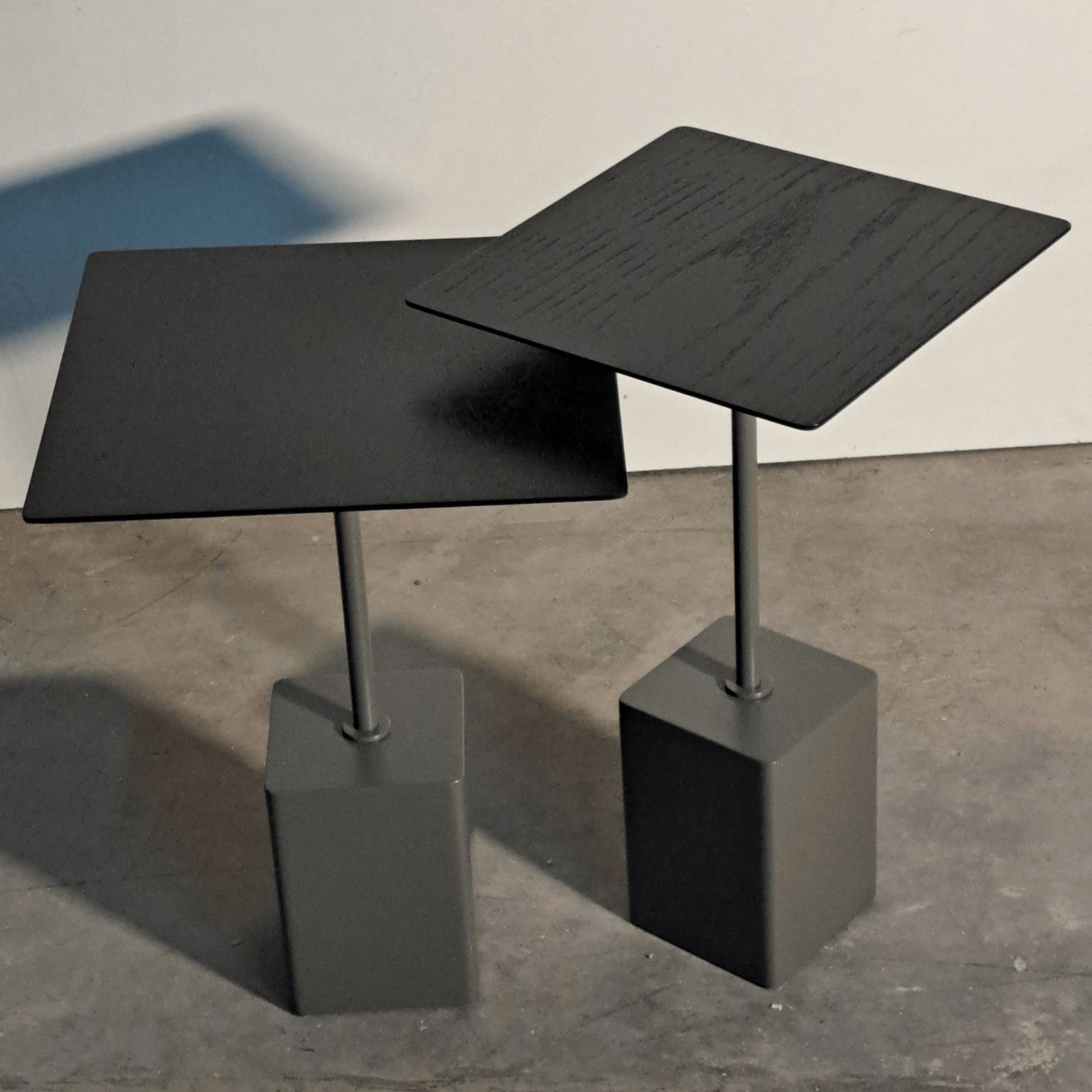 Conjunto Mesa Lateral Alicante Nero - Pronta Entrega