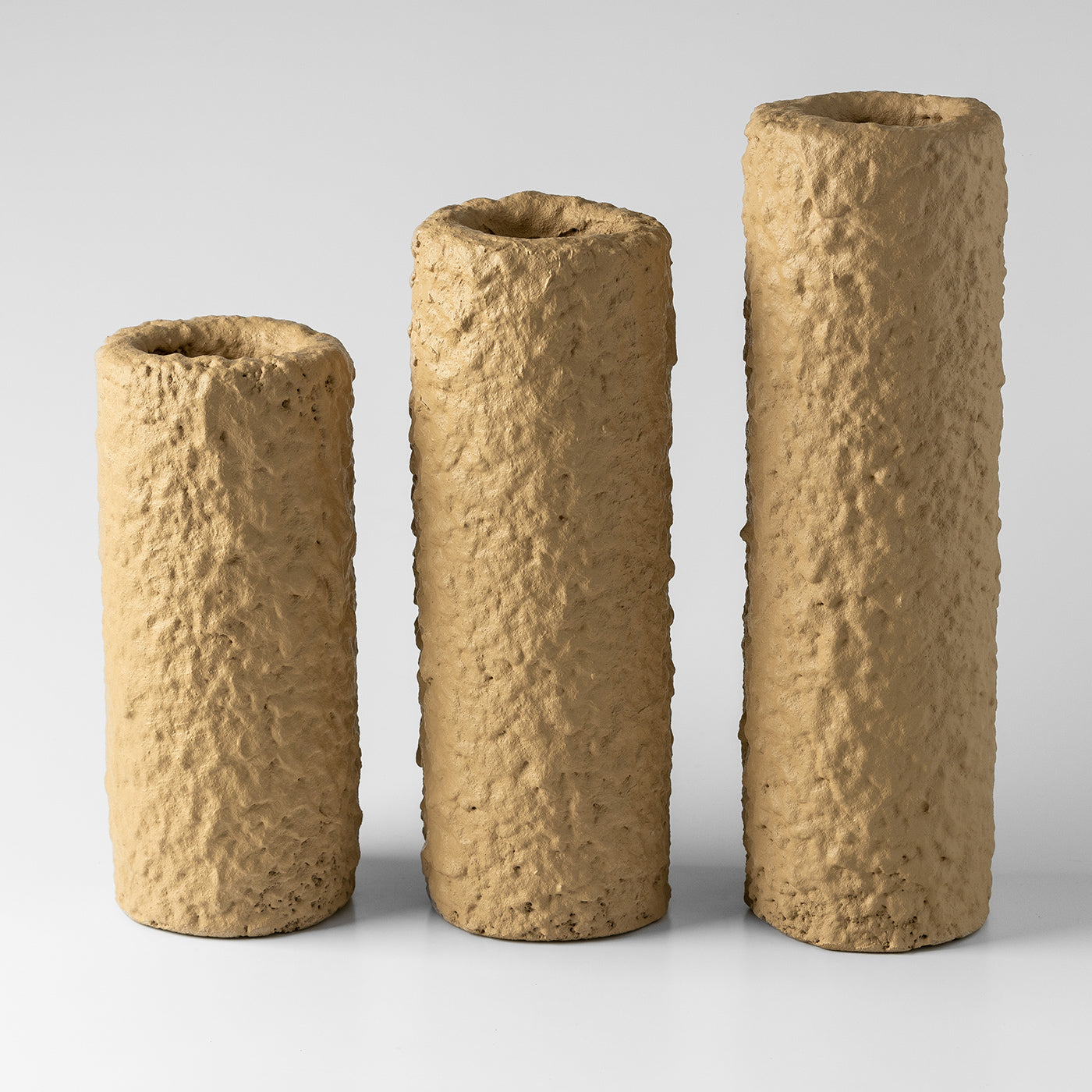 Conjunto 3 Cachepôs em Concreto Hollo - Areia