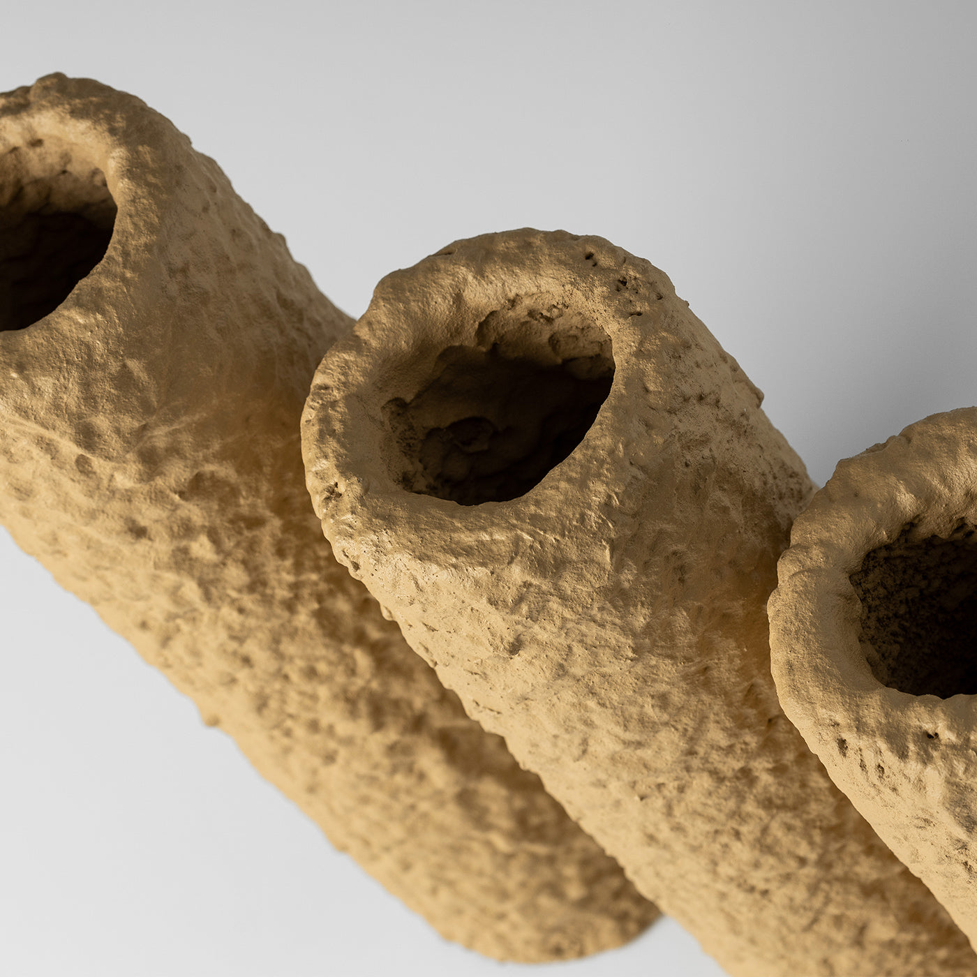 Conjunto 3 Cachepôs em Concreto Hollo - Areia