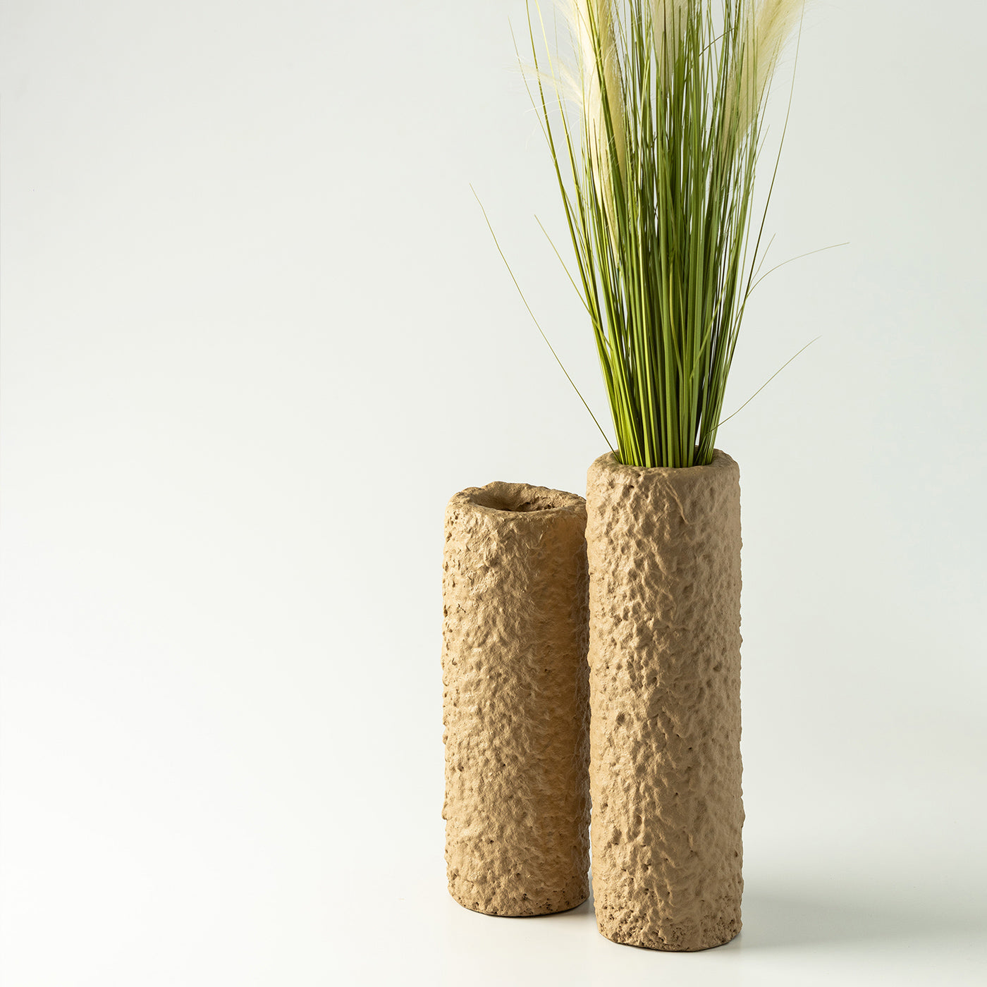 Conjunto 3 Cachepôs em Concreto Hollo - Areia