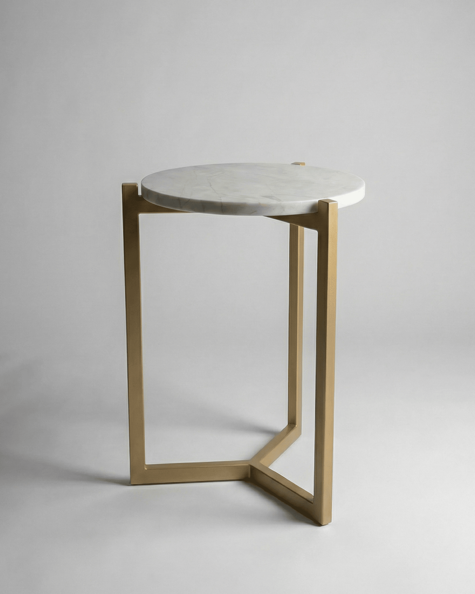 Mesa Lateral Tampo Mármore - Maitê