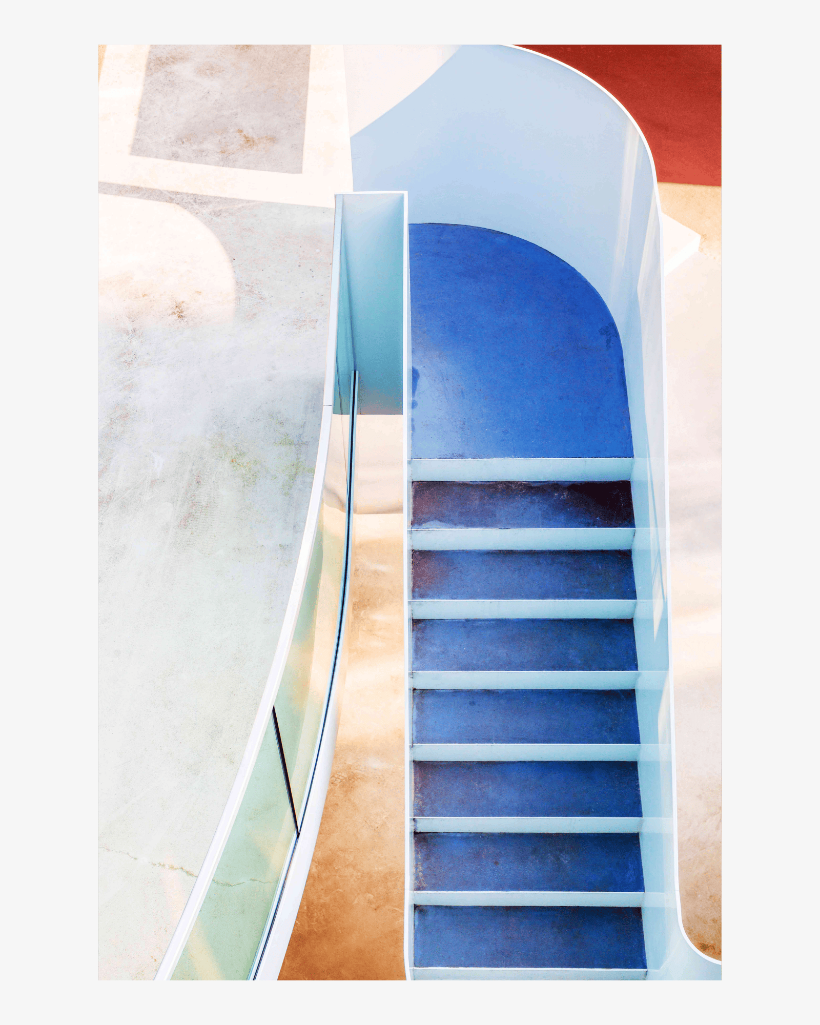 Quadro Fine Art Retangular - Futuro Azul
