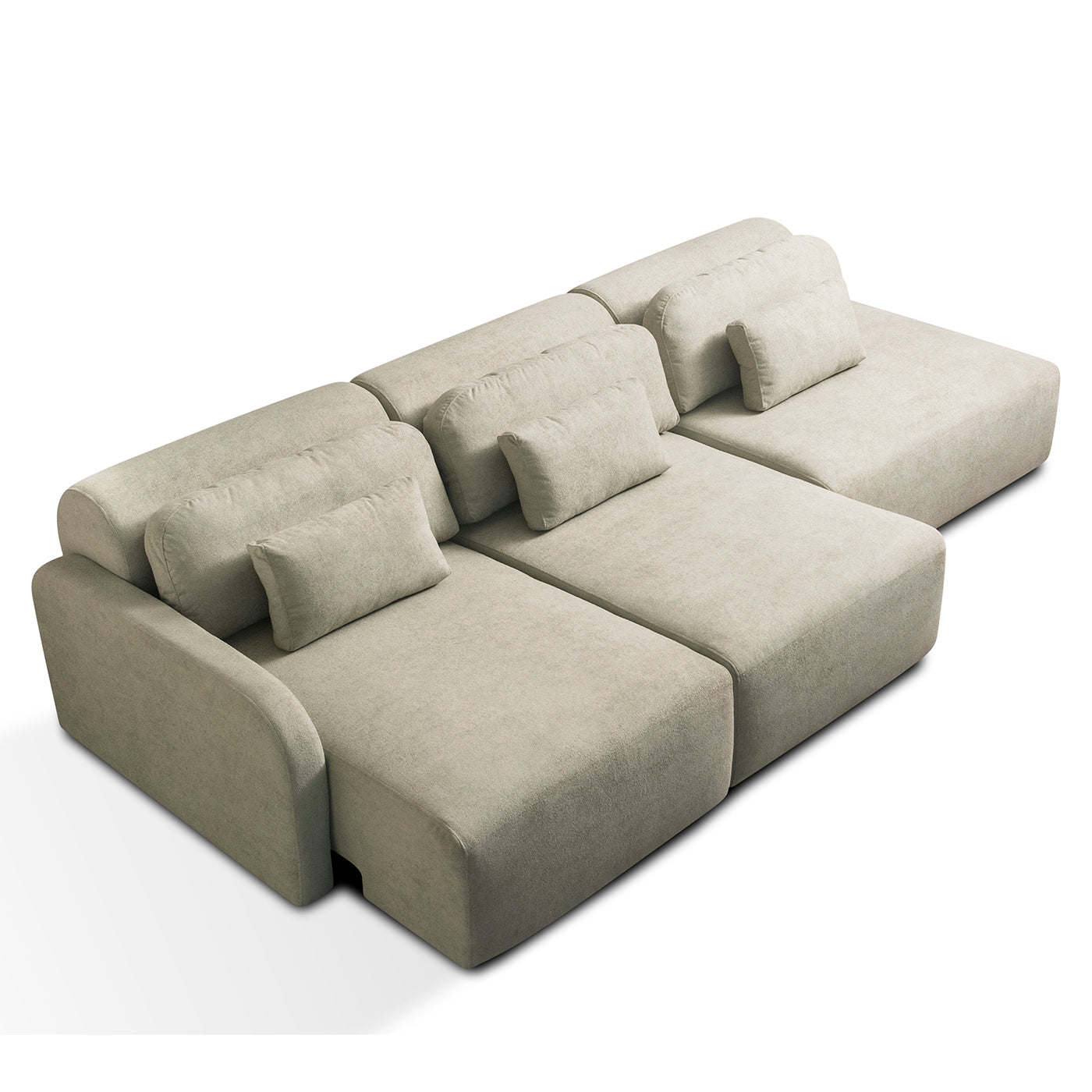 Sofá Retrátil com Chaise Vicenzo