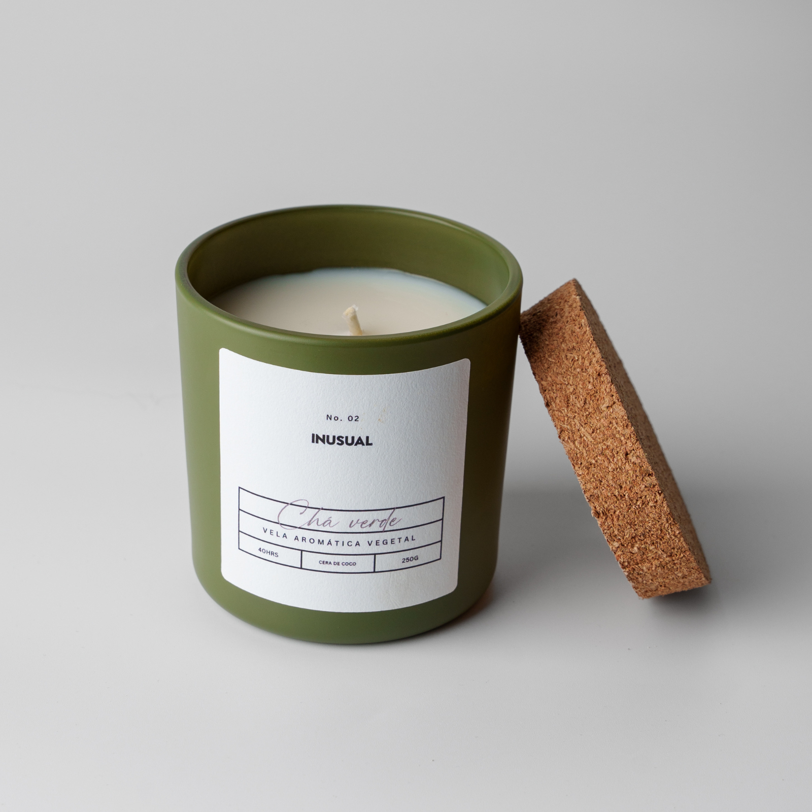 Vela Aromática Color 250g - Chá Verde