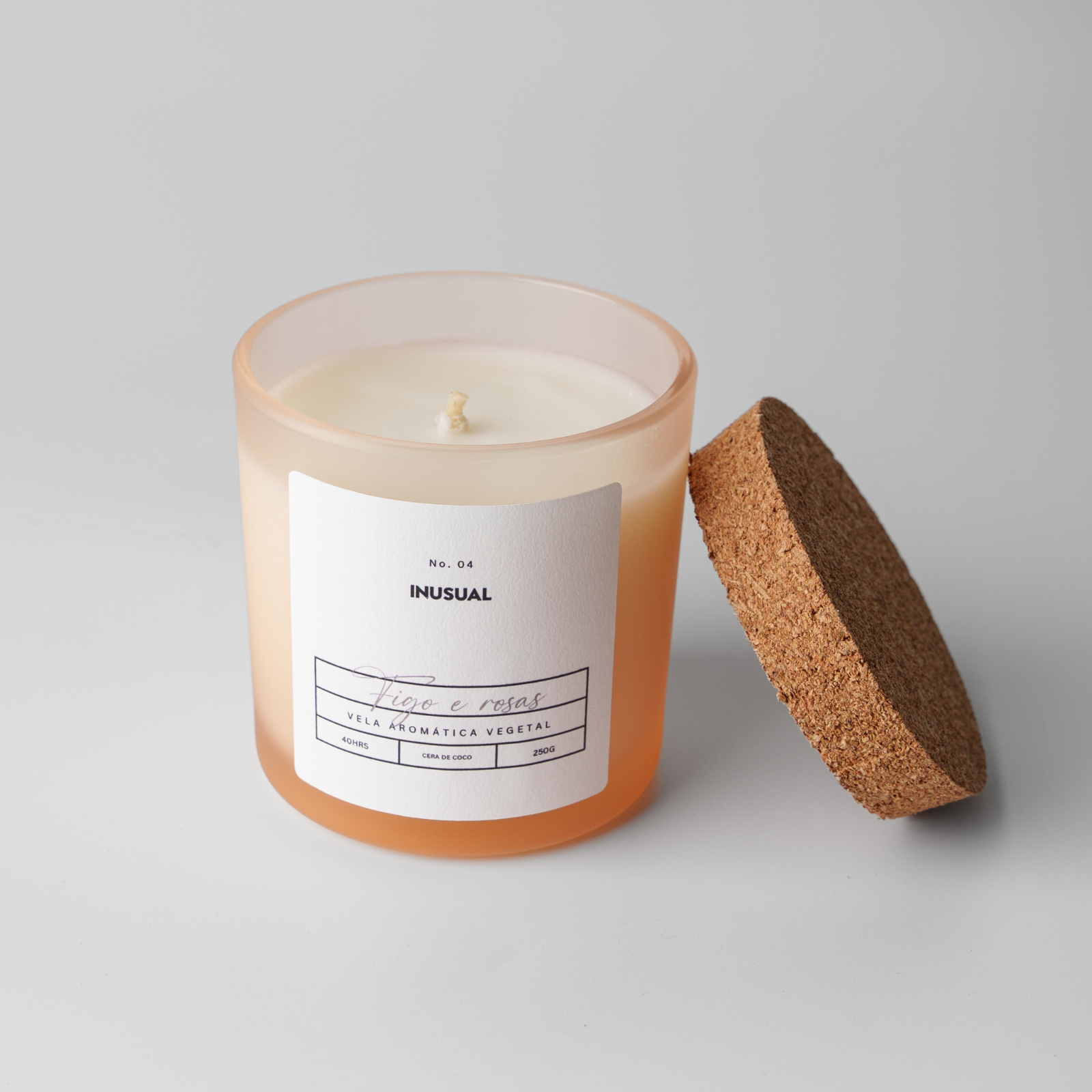 Vela Aromática Color 250g - Figo e Rosas