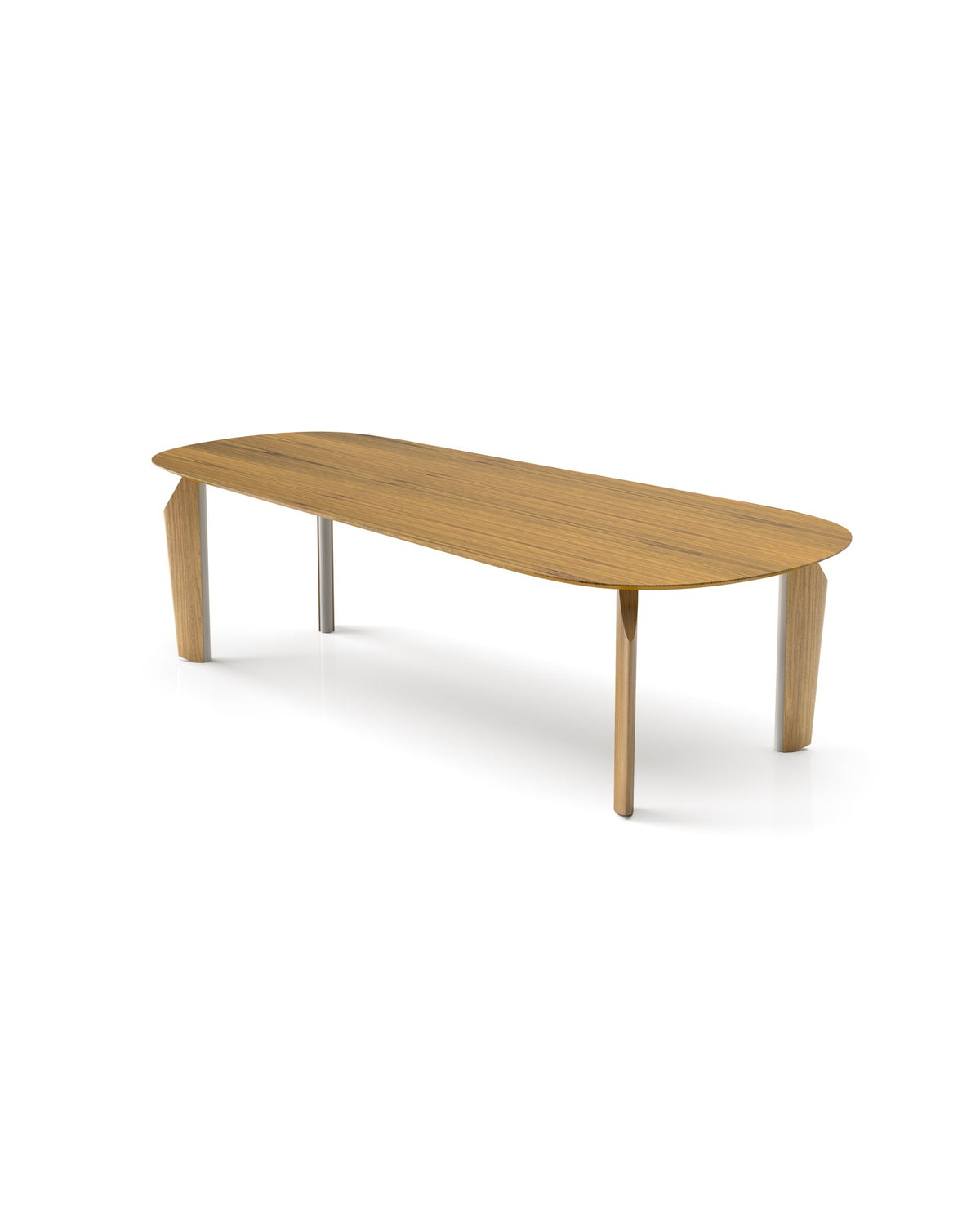 Mesa de Jantar Retangular Itaúnas, vista em perspectiva