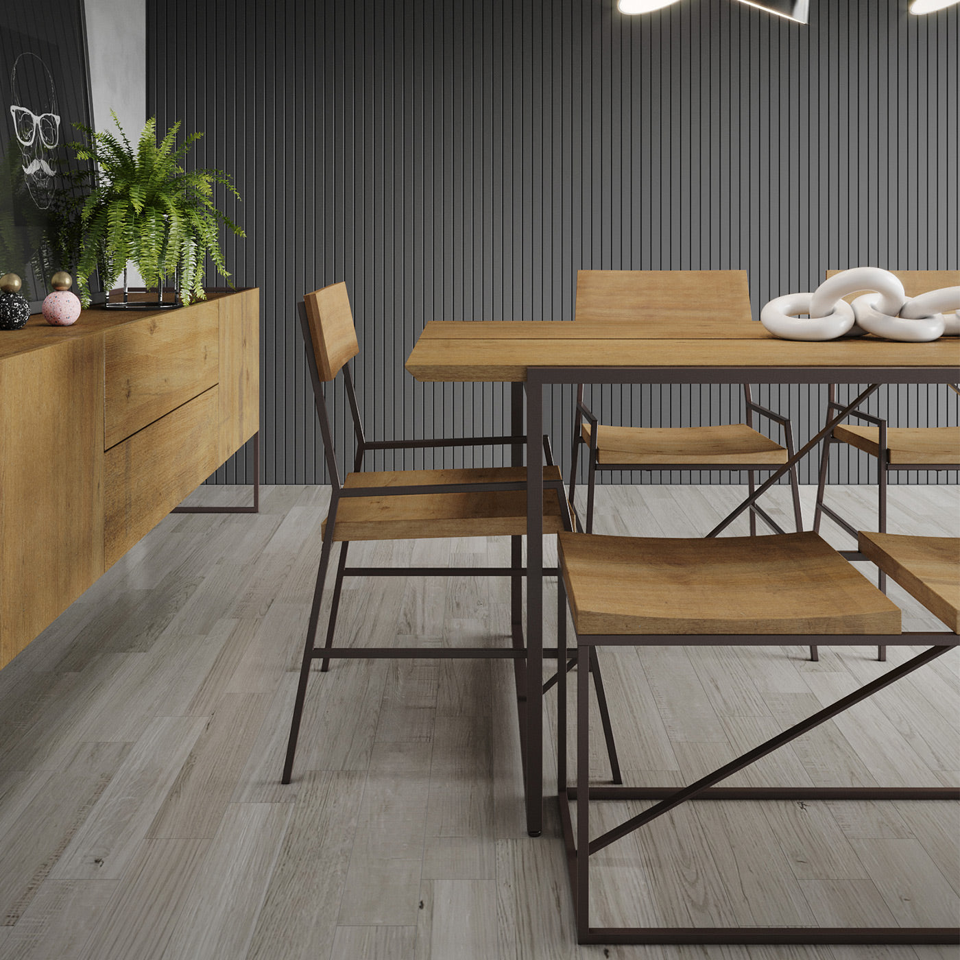 Mesa de Jantar Retangular Lumber