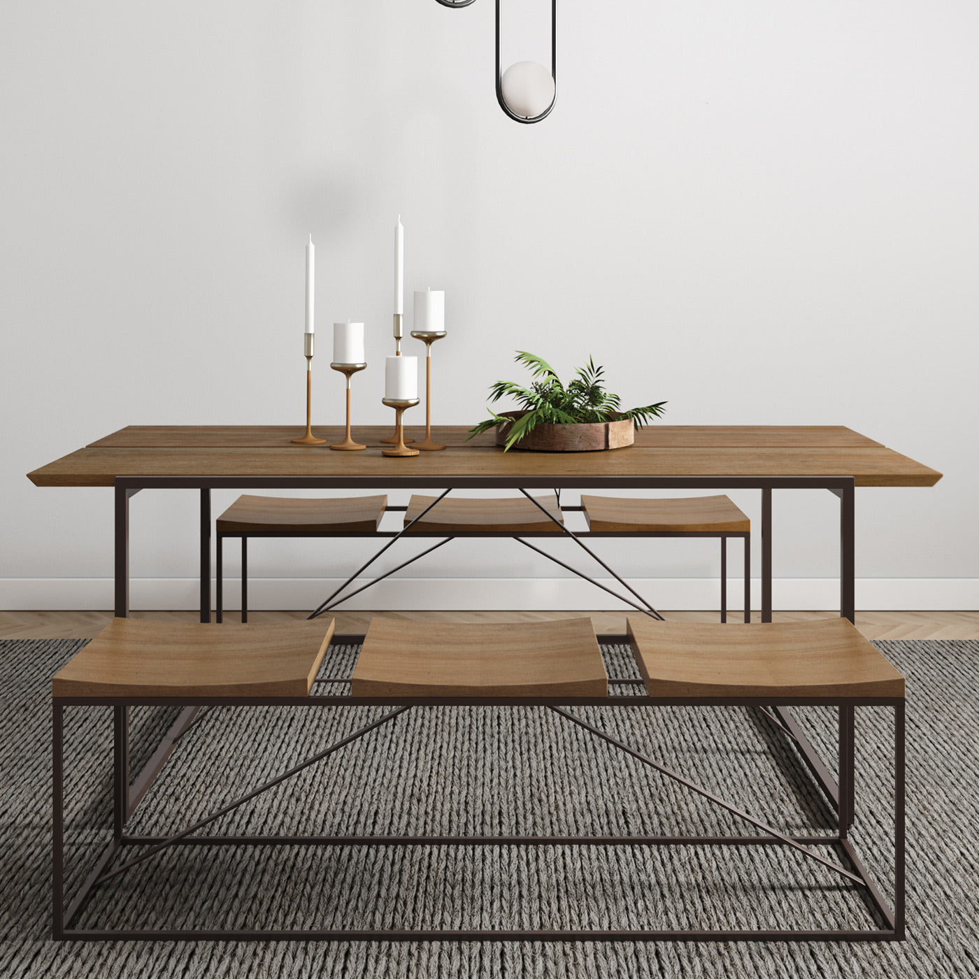 Mesa de Jantar Retangular Lumber