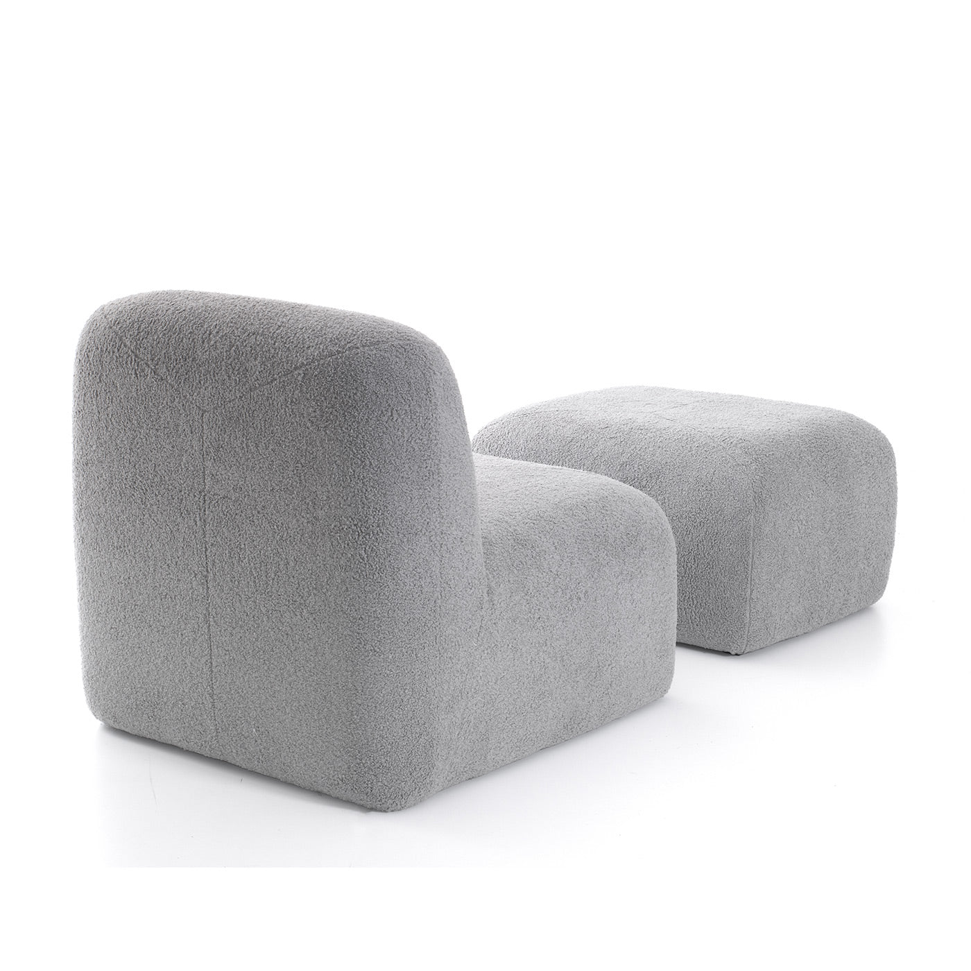 Poltrona Fixa com Puff Thar