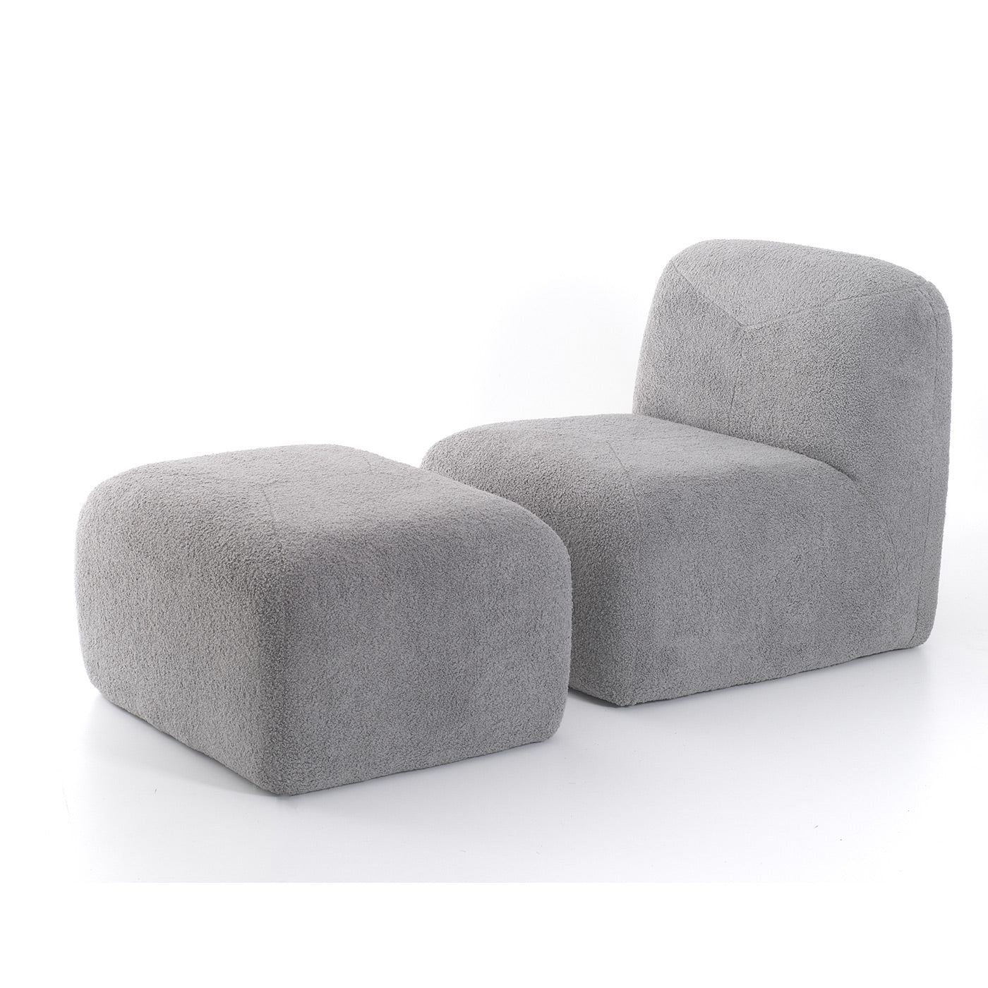 Poltrona Fixa com Puff Thar