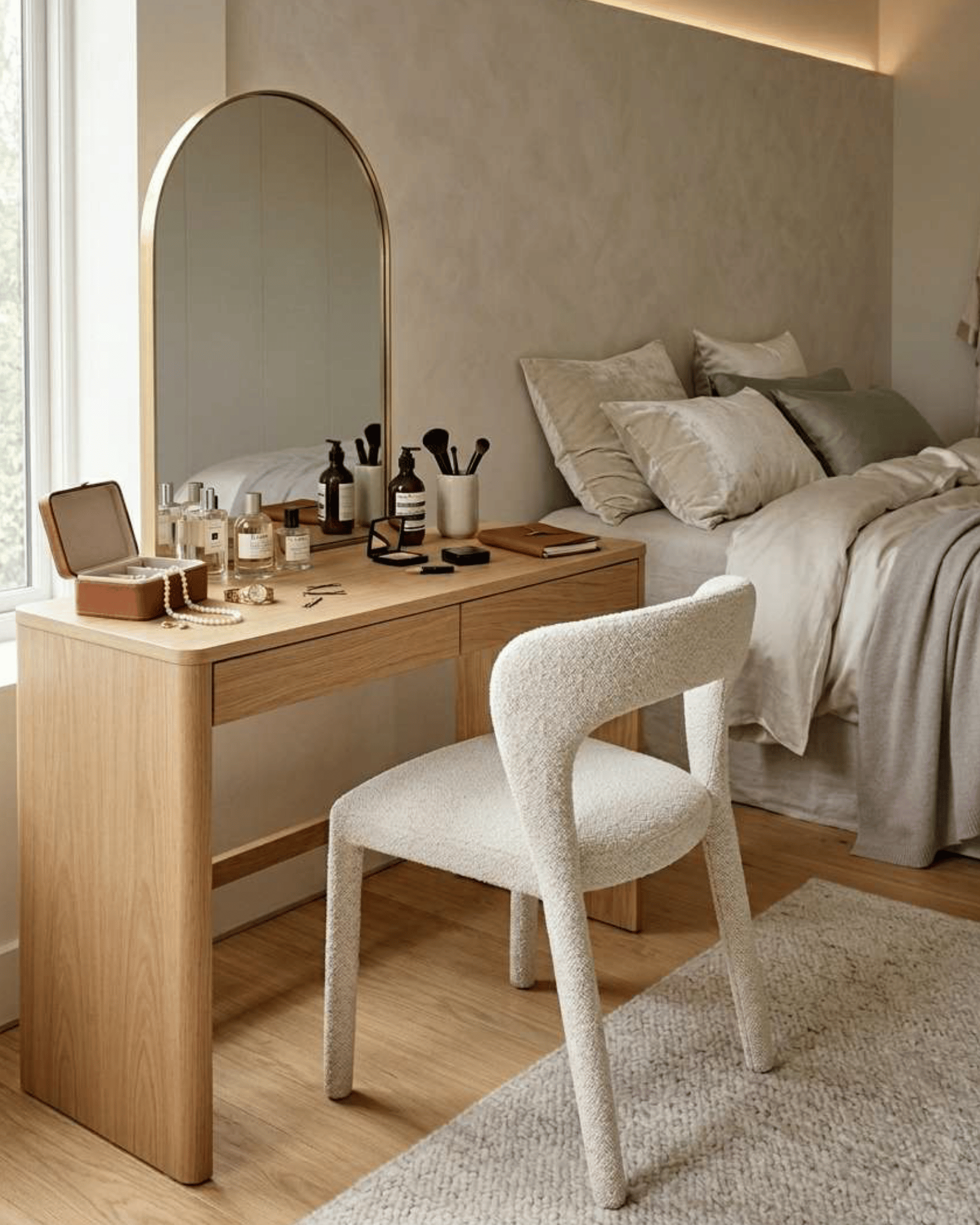 Cadeira de Jantar Estofada Cloud - Off White