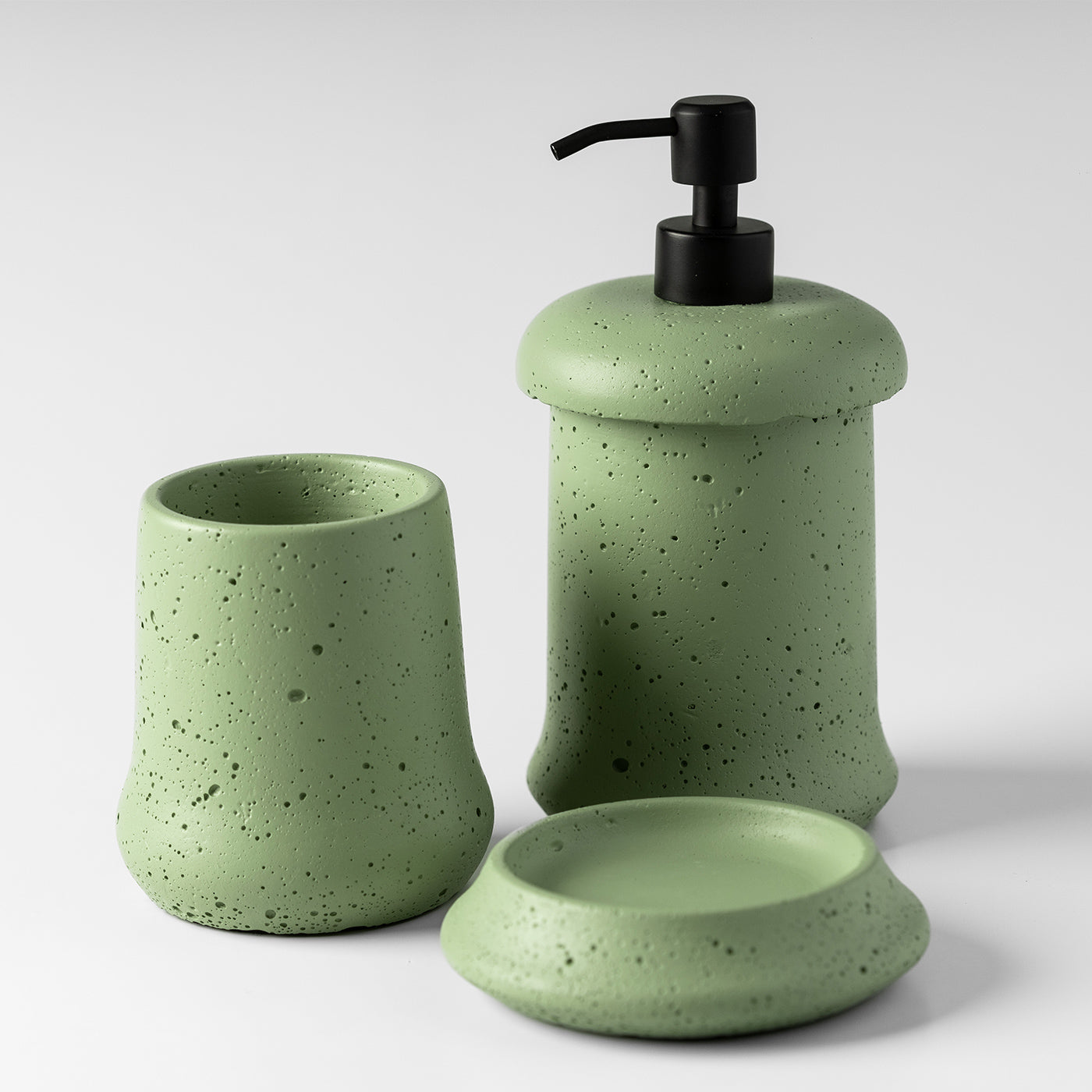 Conjunto para Banheiro em Concreto Philo - Verde