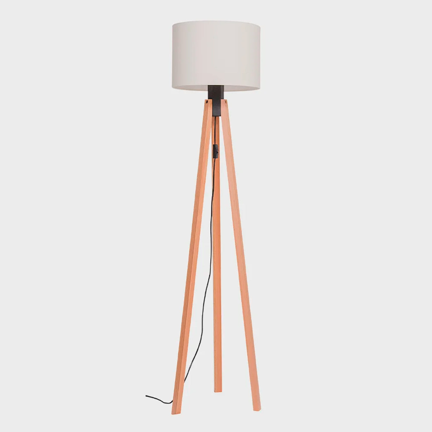 Luminária de Piso Tripé Eco - Cúpula Tecido