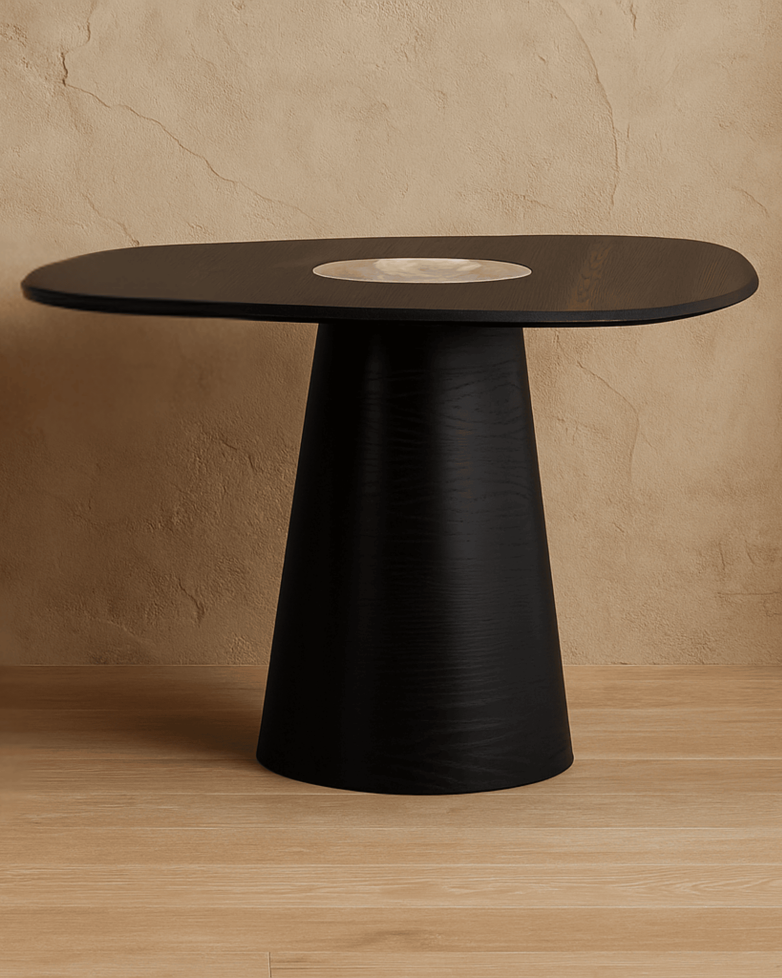 Mesa de Jantar Orgânica Opa Zen com Mármore Evoluto