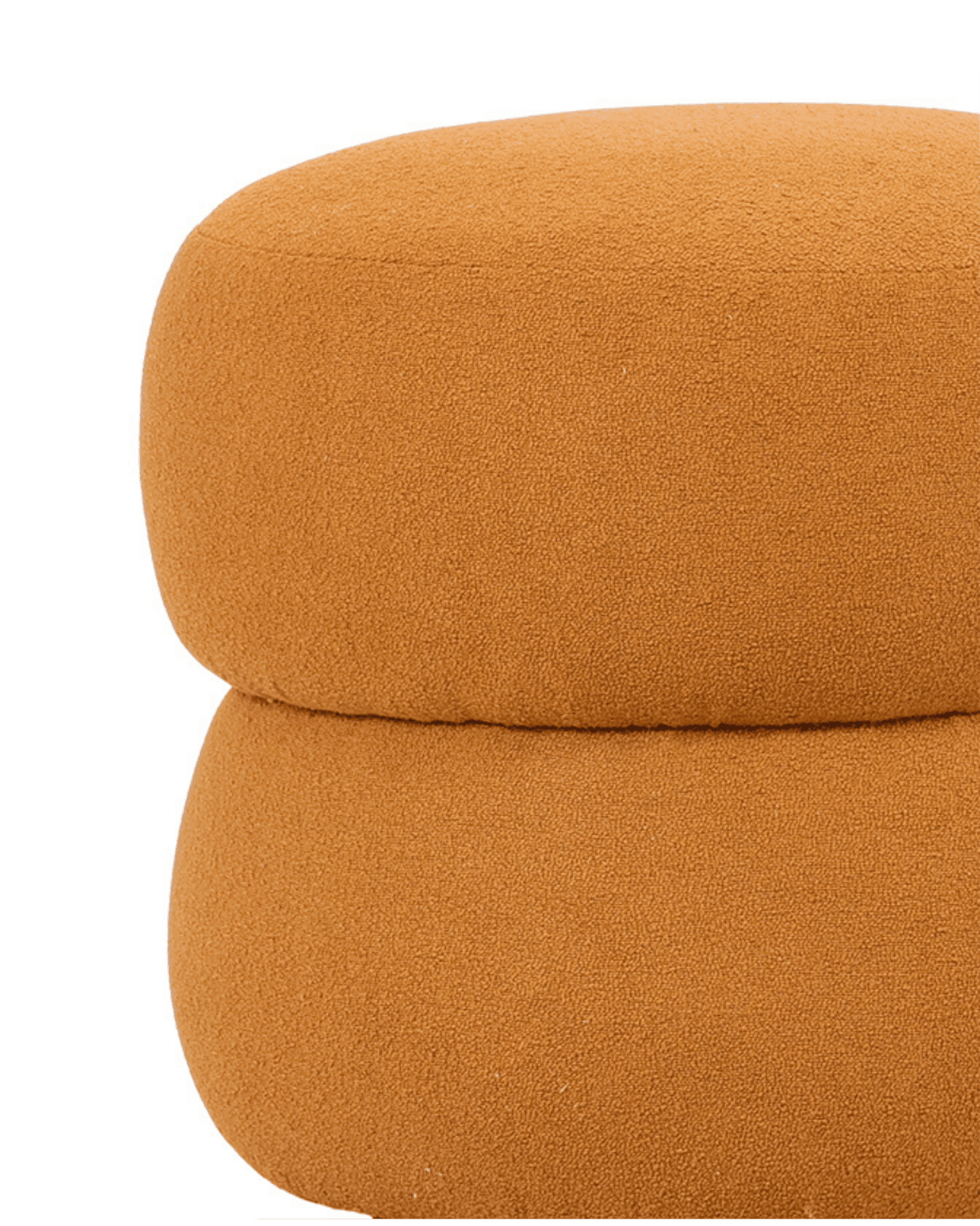 Puff Redondo em Bouclé - Jaci