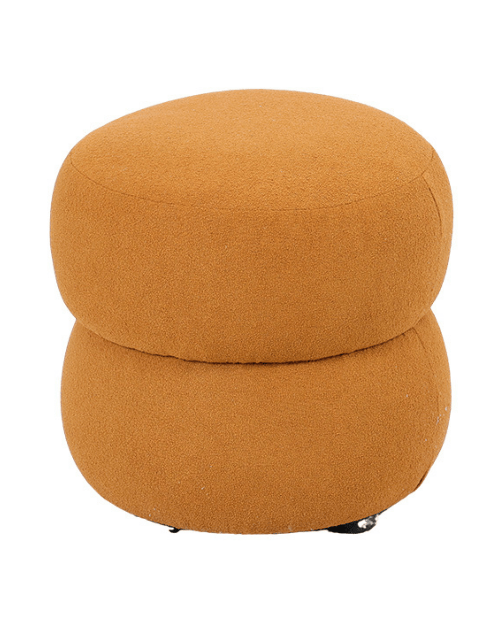 Puff Redondo em Bouclé - Jaci