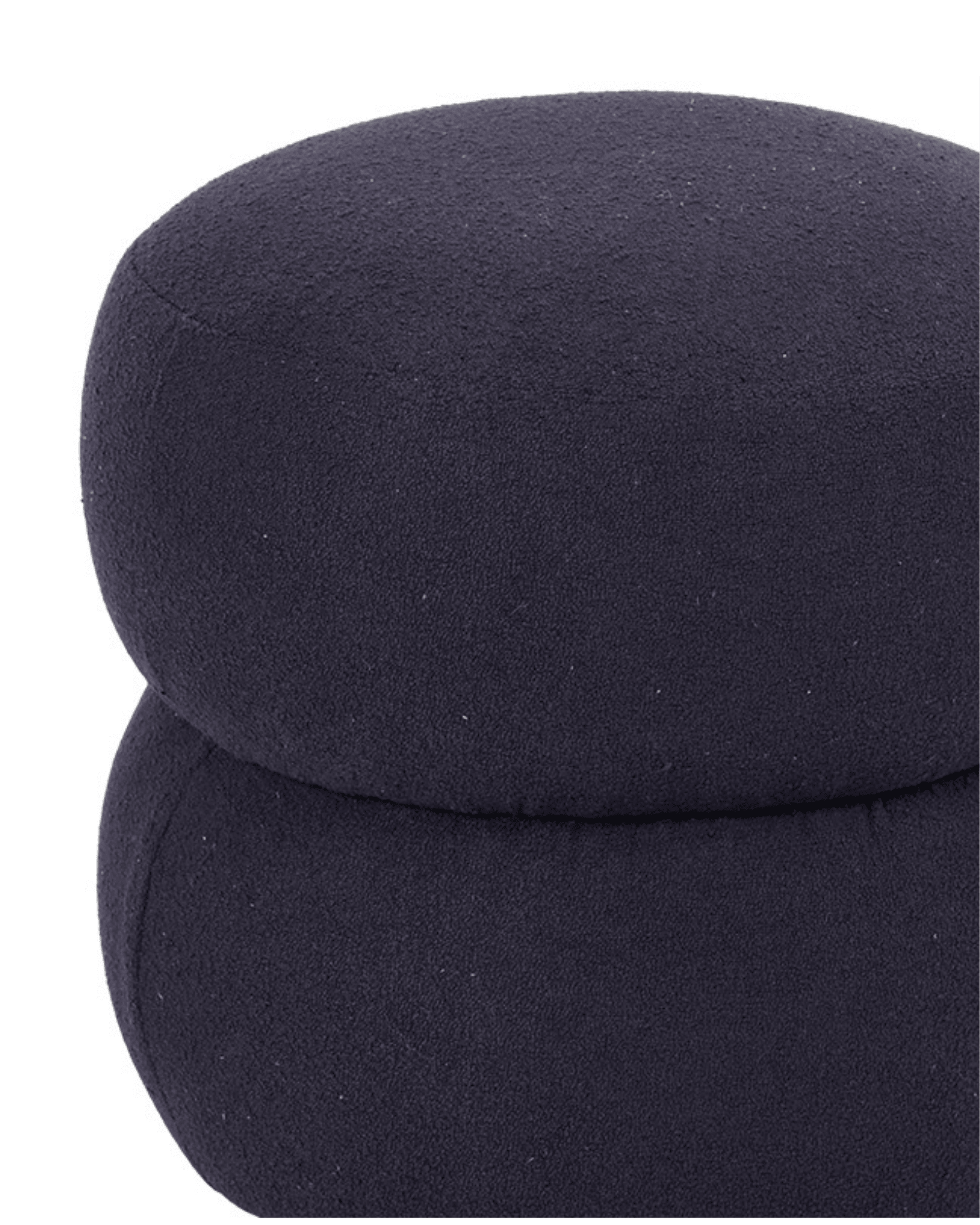 Puff Redondo em Bouclé - Jaci