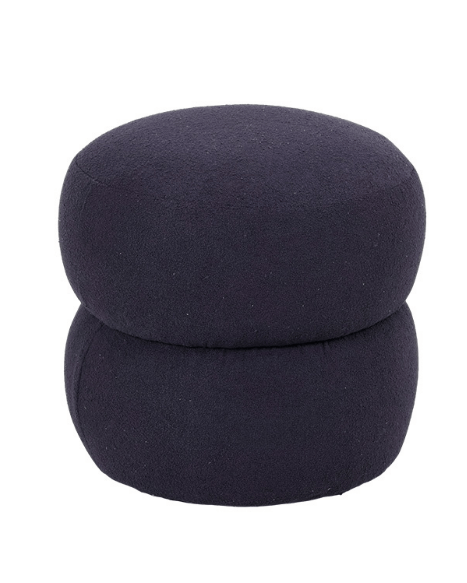 Puff Redondo em Bouclé - Jaci