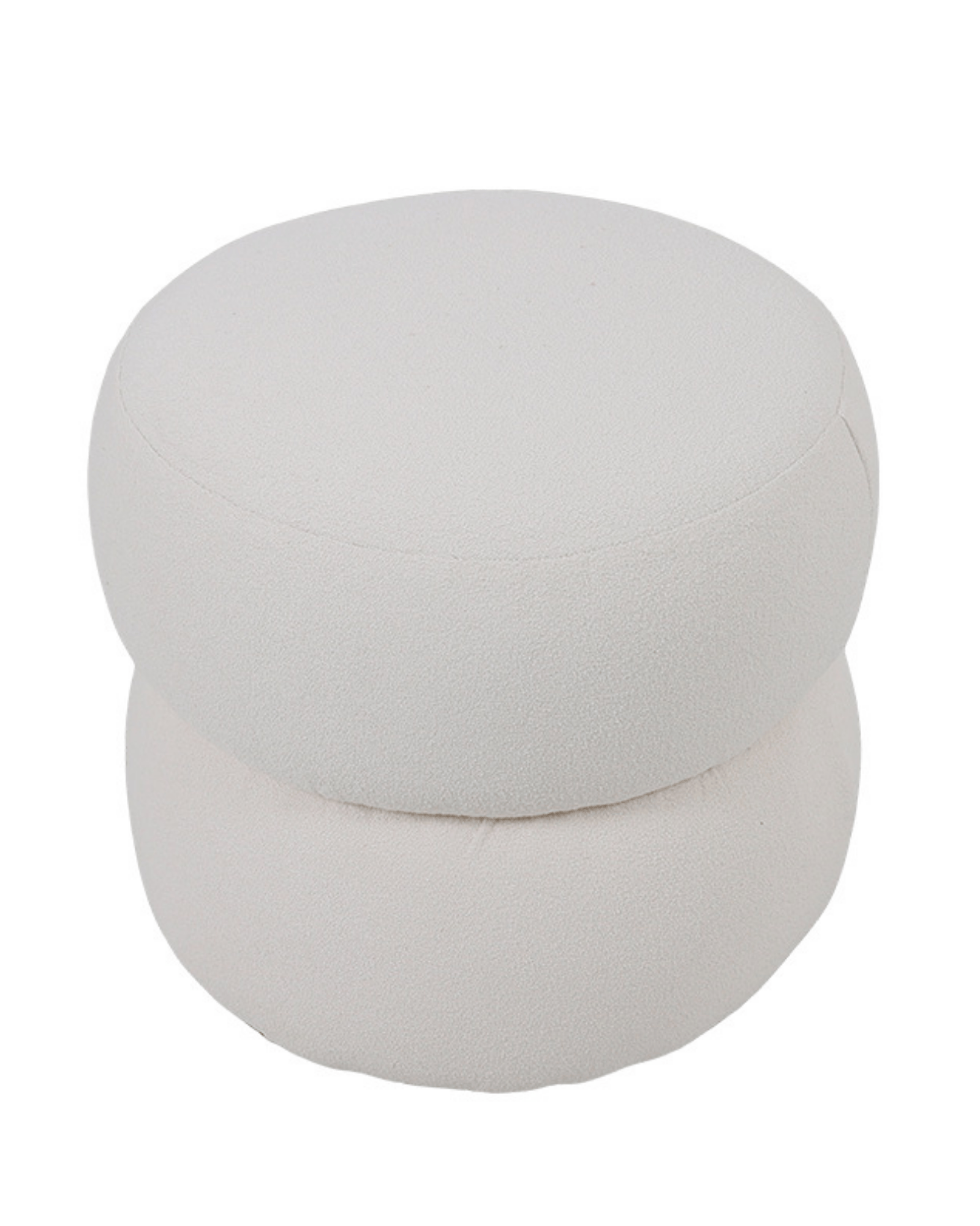 Puff Redondo em Bouclé - Jaci
