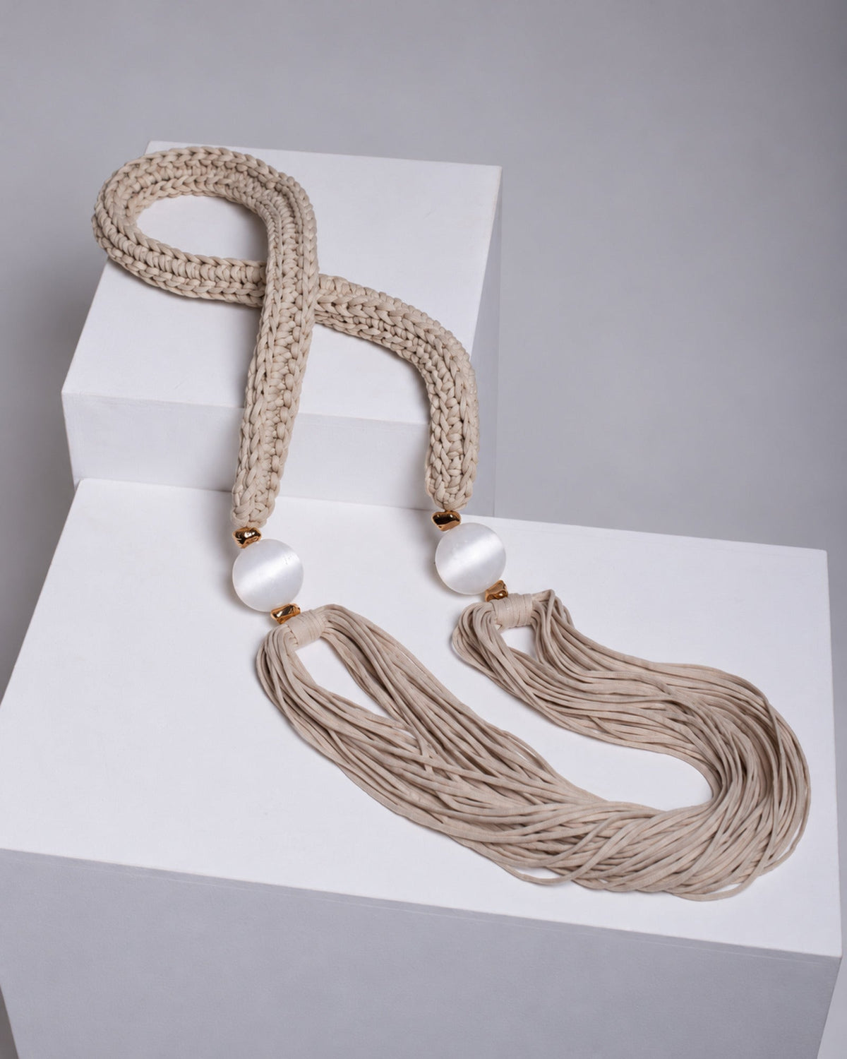Colar de Mesa Tricot Amo Selenita