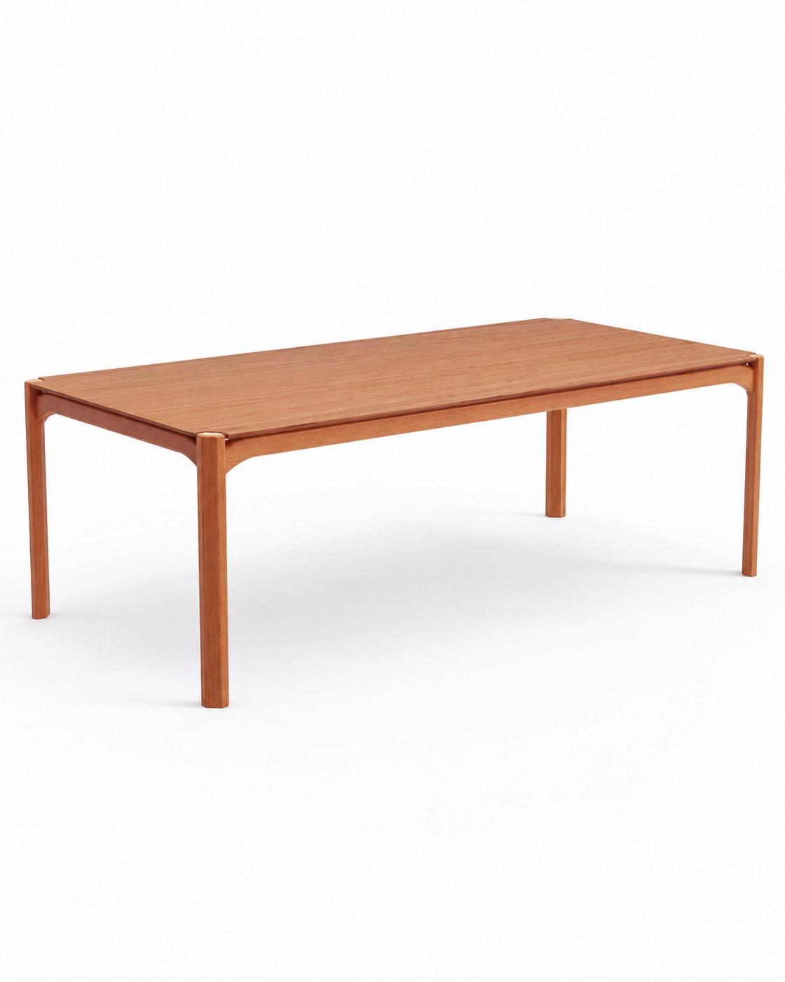 Mesa de Jantar Retangular Arya em fundo neutro, imagem vertical 4:5