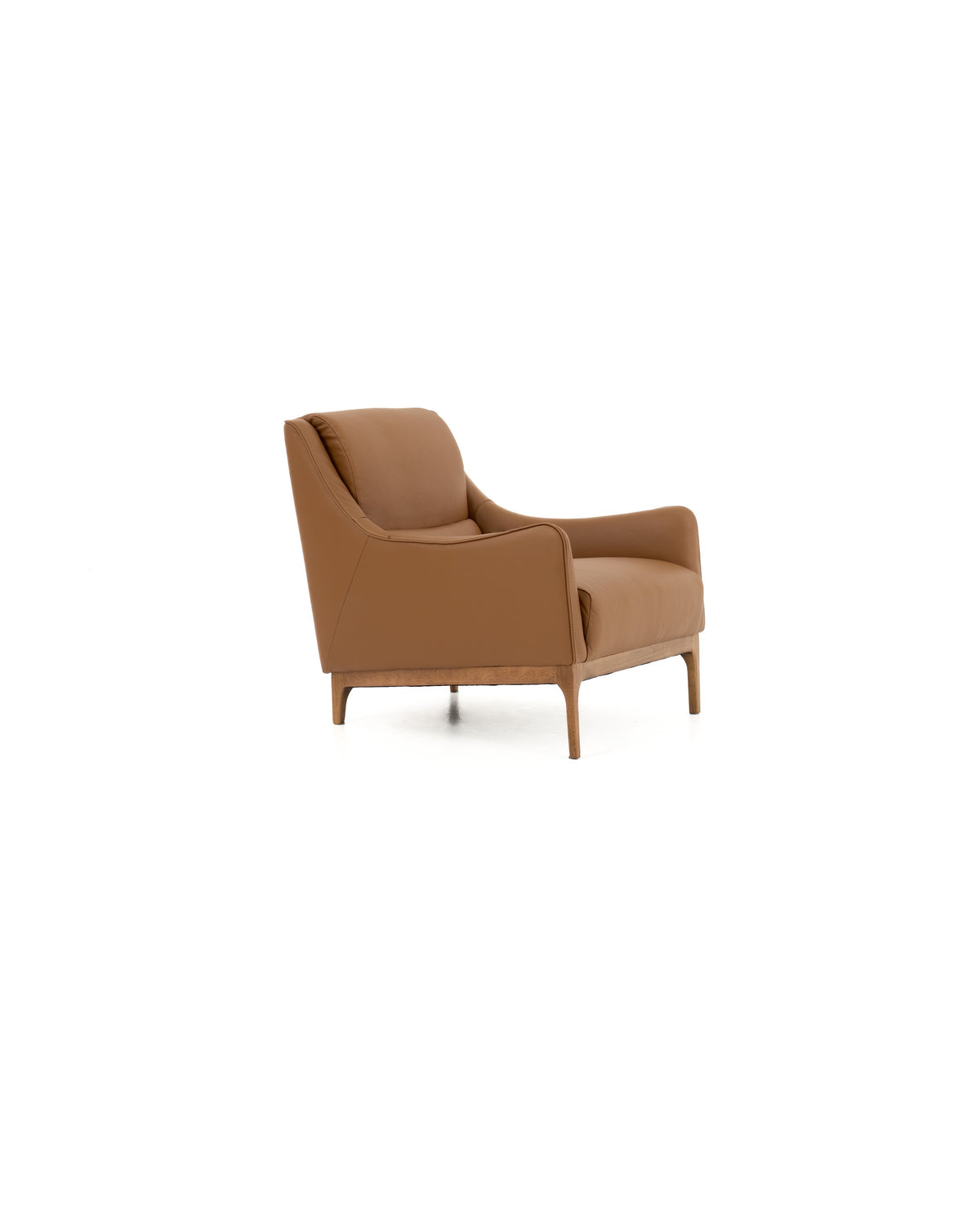 Poltrona Couro Natural Holli - frente