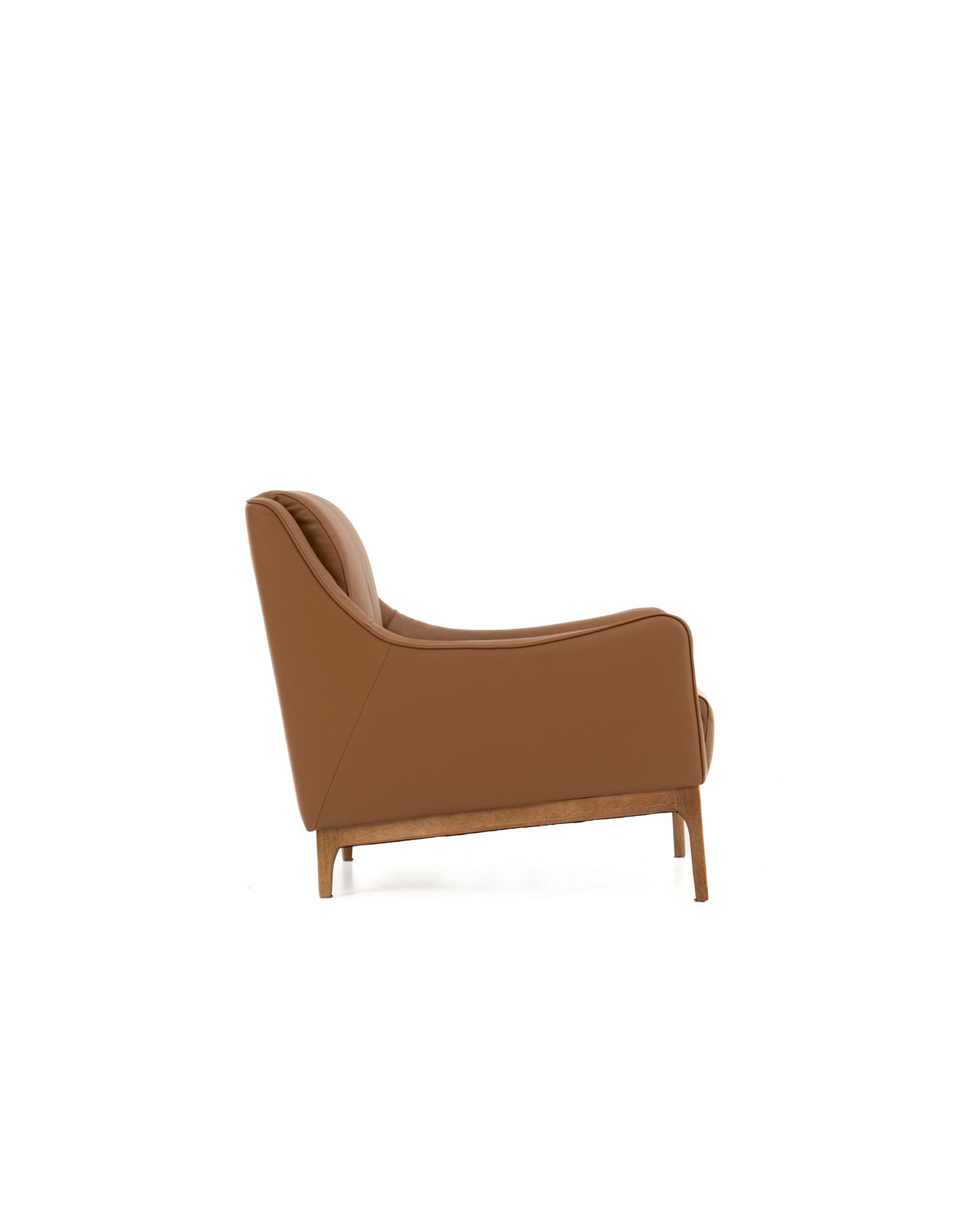 Poltrona Couro Natural Holli - lateral