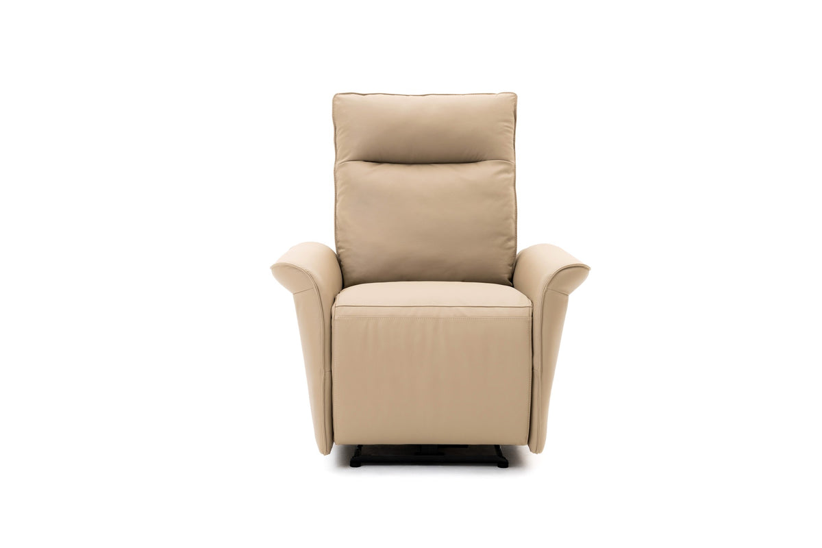 Poltrona Couro Natural Lagun - frente