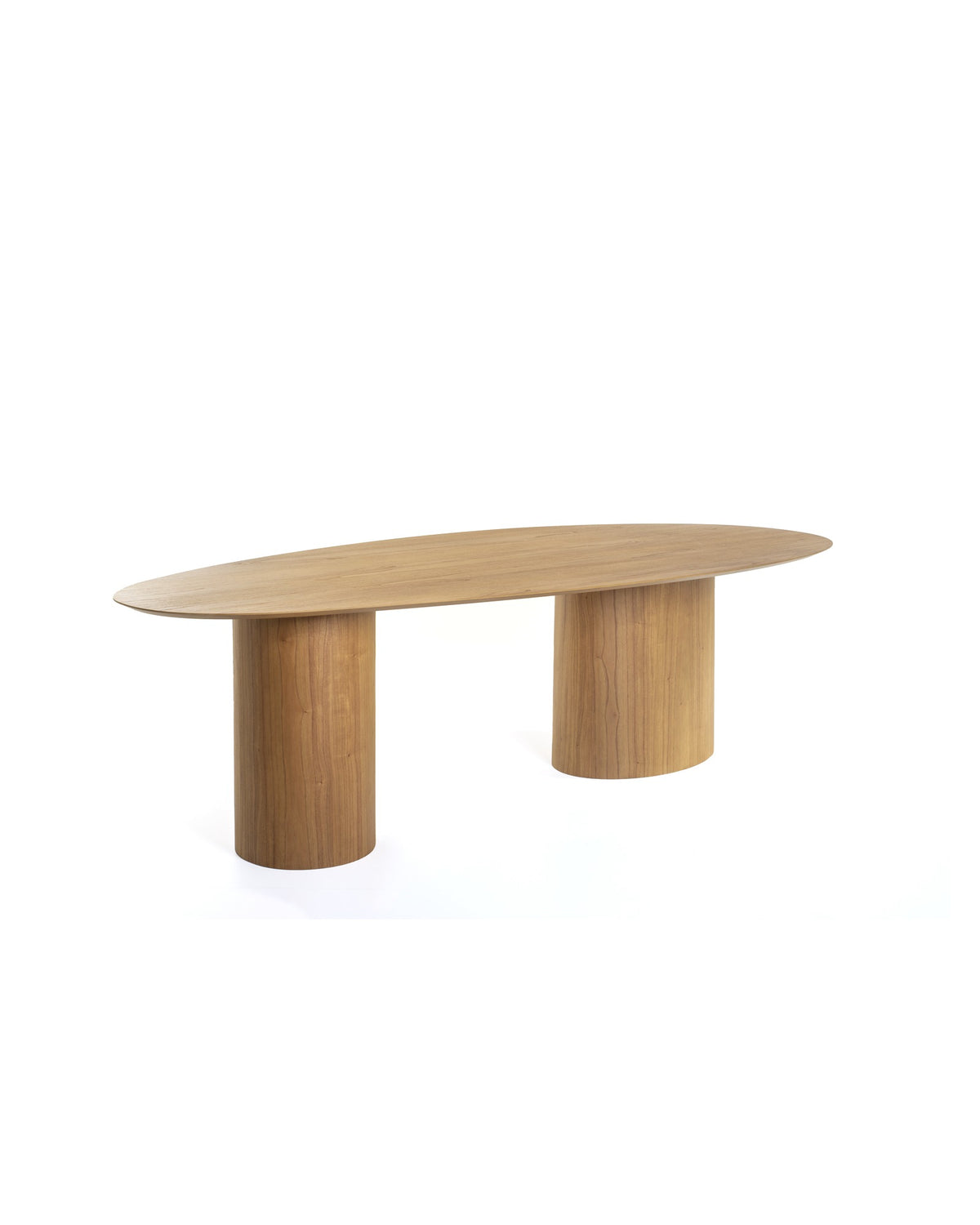 Mesa de Jantar Oval Organic, vista em perspectiva
