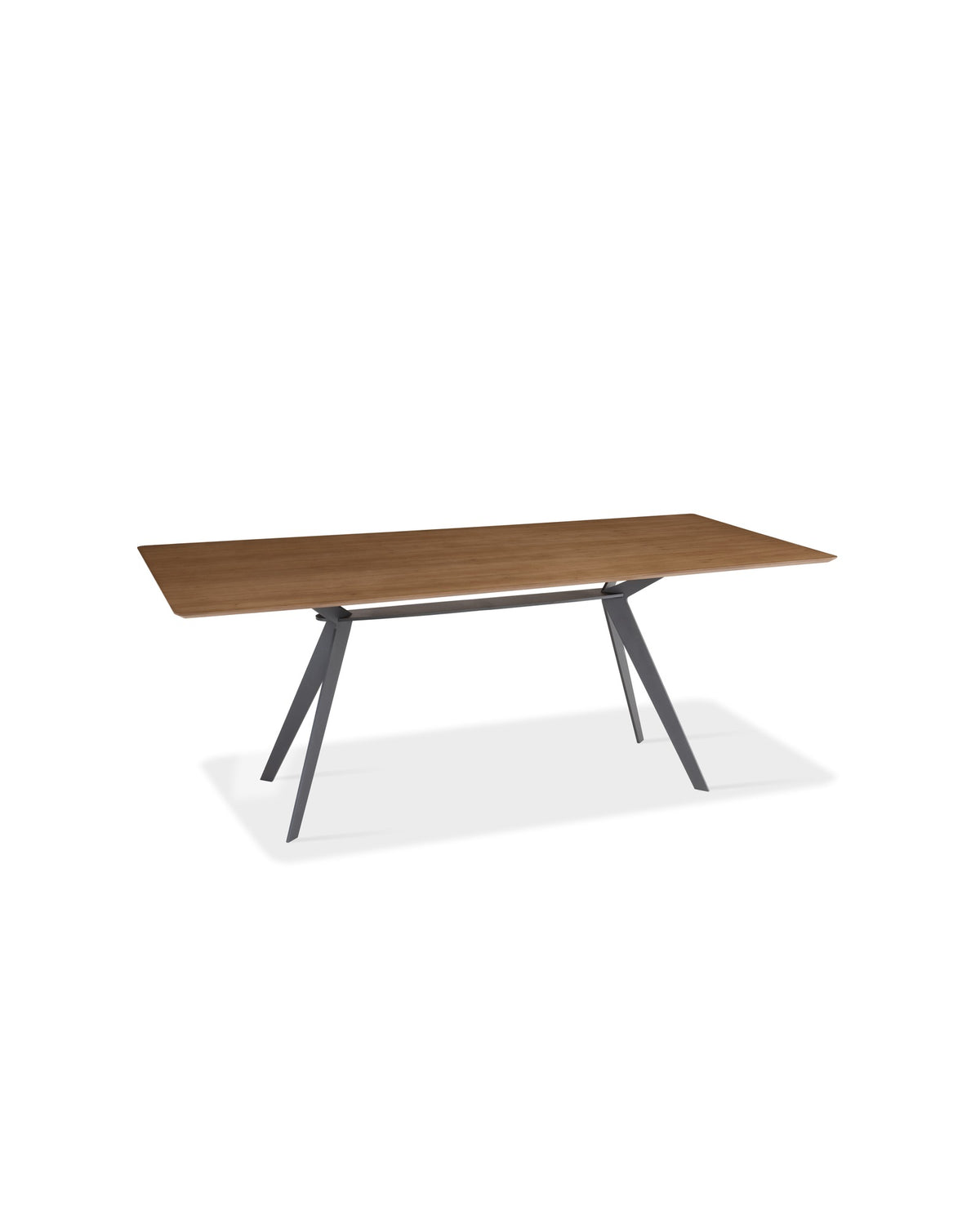 Mesa de Jantar Retangular Steel, vista em perspectiva