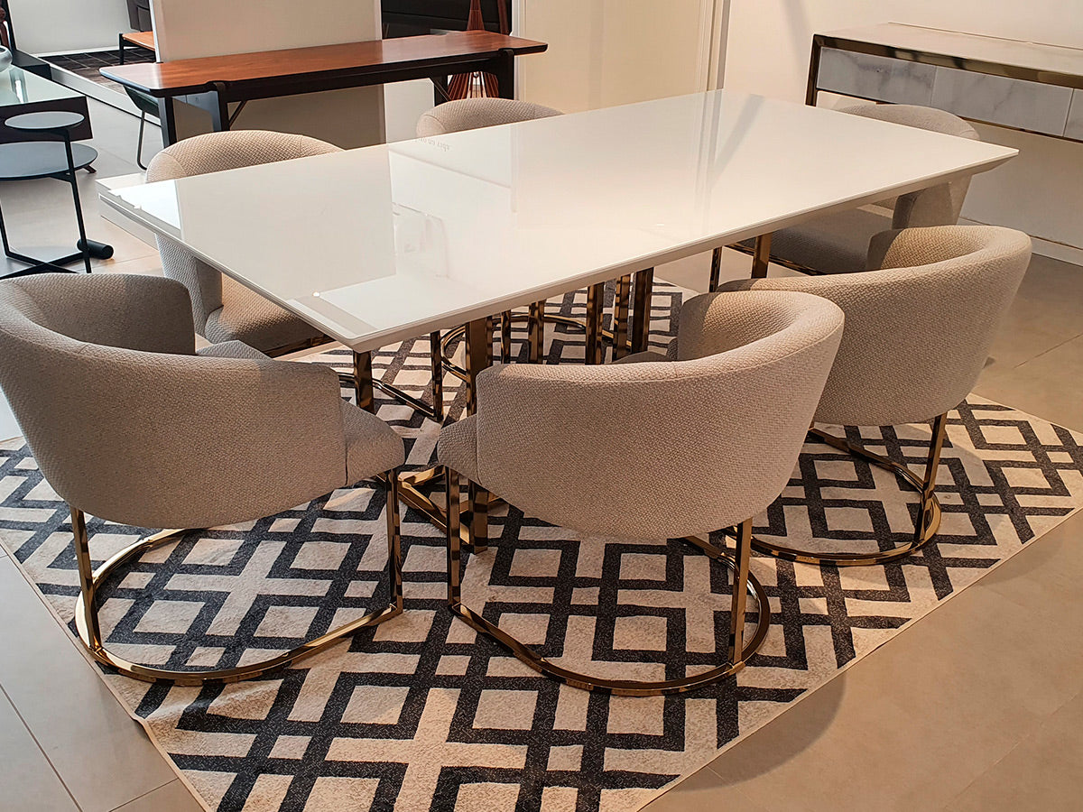 Mesa de Jantar Giullia 2,00m x 1,00m - PRONTA ENTREGA