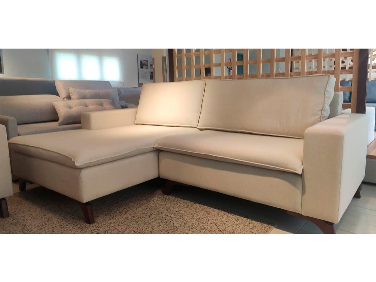 Sofá Grégory Fixo com Chaise 2,40M - PRONTA ENTREGA